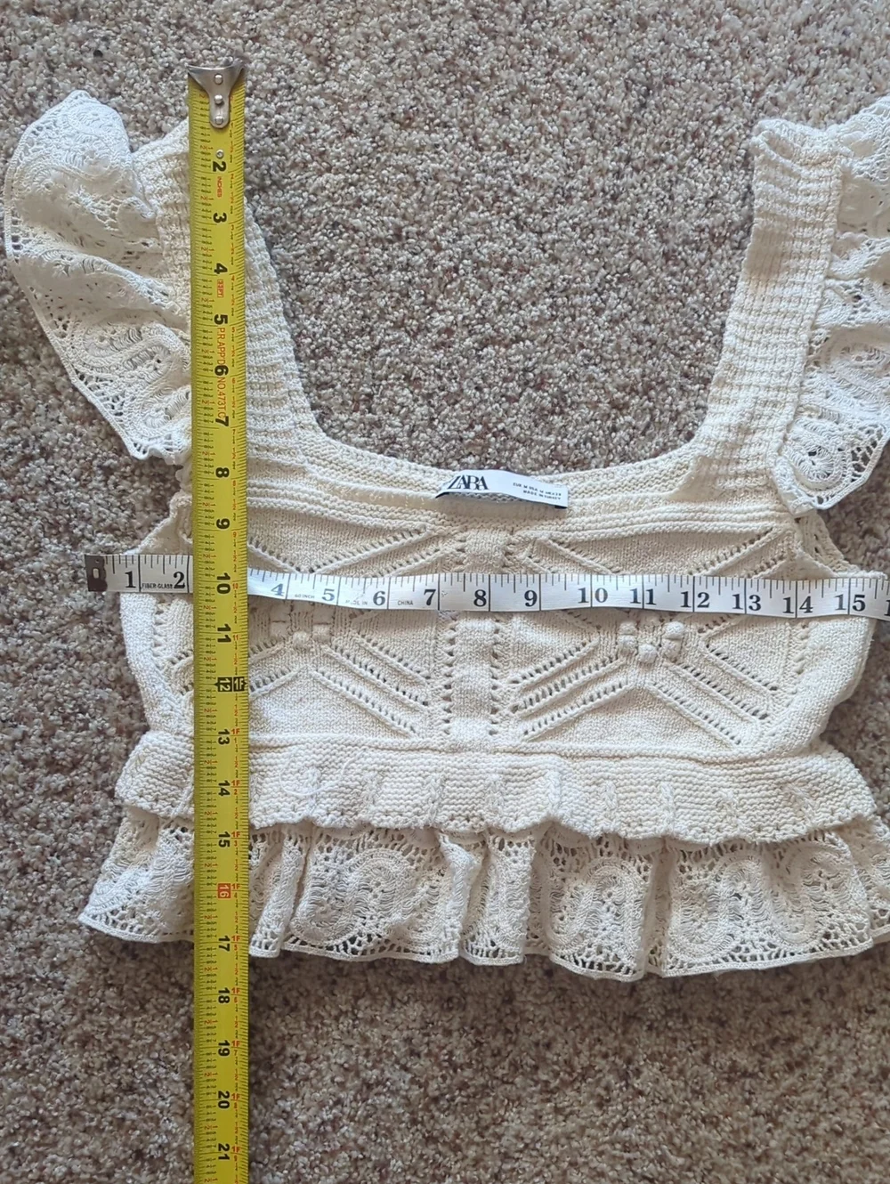Zara Crochet Top Medium